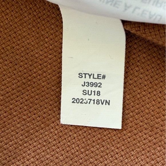 Madewell Frayed Hem Button-down Mini Skirt Sz 14 Burnt Sienna Cottonblend - Picture 5 of 8